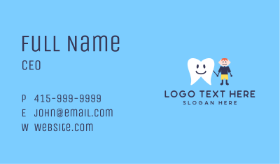 Kid Dental Clinic Business Card Image Preview