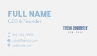 Modern Tech Wordmark Business Card Image Preview