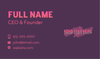 Dripping Paint Wordmark Business Card Image Preview