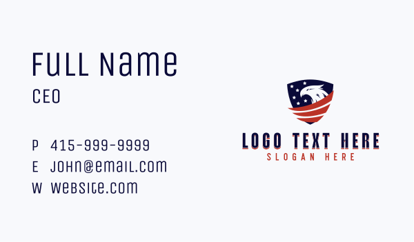 Eagle Shield Business Card Design Image Preview