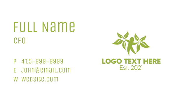 Green Vegan Gardener Business Card Design Image Preview