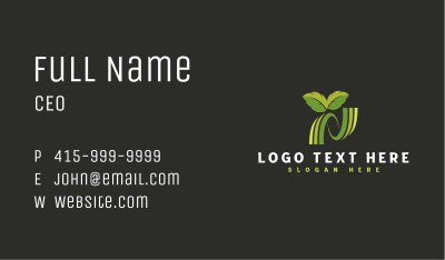 Garden Herbal Leaf Business Card Image Preview