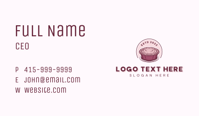 Pie Baker Patisserie Business Card Image Preview