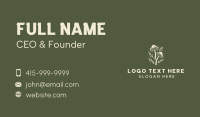 Mushroom Plant Forest Business Card Design