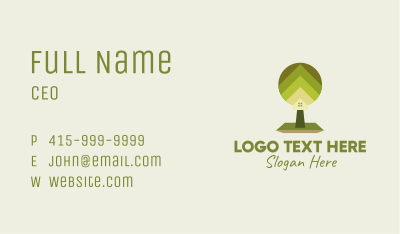 Backyard House Tree Business Card Image Preview