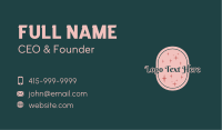 Sparkly Fashion Wordmark Business Card Image Preview
