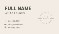 Classy Cursive Lettermark Business Card Image Preview