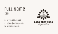 Mechanic Gear Badge Business Card Image Preview