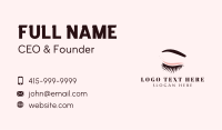 Eyelash Eyebrow Makeup Business Card Image Preview