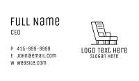 Monoline Lounge Chair Business Card Image Preview