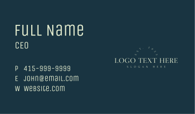 Aesthetics Boutique Wordmark Business Card Image Preview
