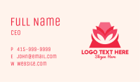 Abstract Pink Plant Business Card Image Preview
