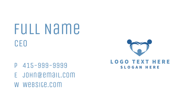 Abstract Family Dental Business Card Design Image Preview