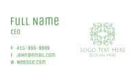Organic Leaves Badge Business Card Image Preview
