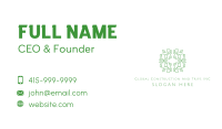 Organic Leaves Badge Business Card Image Preview