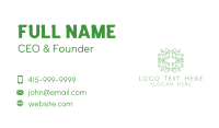 Organic Leaves Badge Business Card Image Preview