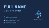 Cleaning Water Droplet  Business Card Image Preview