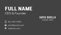 Gray Company Wordmark Business Card Image Preview