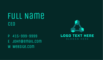 Modern Software Cube Business Card Image Preview