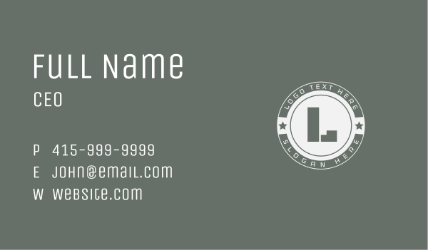 Vintage Star Letter Business Card Design Image Preview