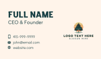 Pine Tree Sunset Business Card Image Preview