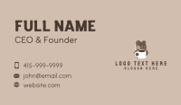 Hot Coffee Bear Business Card Design