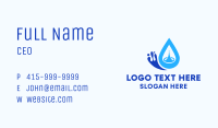 Blue Water Droplet  Business Card Image Preview