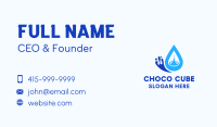 Blue Water Droplet  Business Card Image Preview