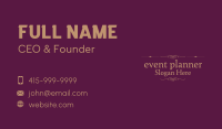 Classic Ornate Wordmark Business Card Image Preview