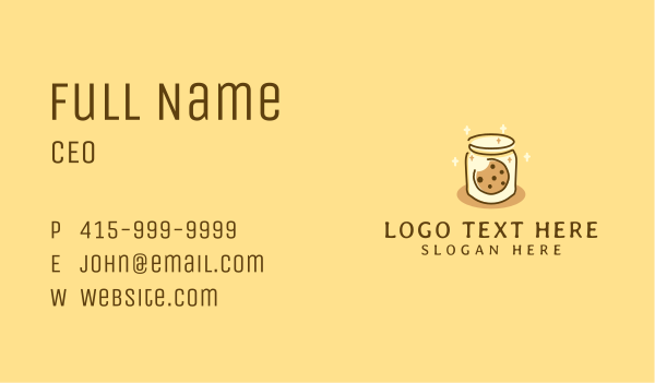 Cookie Jar Pastry Business Card Design Image Preview