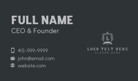 Premium Leaf Shield Lettermark Business Card Image Preview
