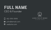 Premium Leaf Shield Lettermark Business Card Preview