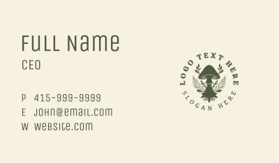 Organic Mushroom Garden Business Card Image Preview