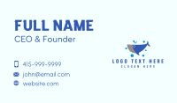 Whale Fish Mascot  Business Card Preview