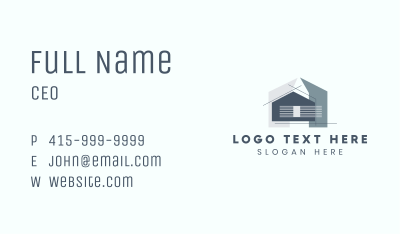 Abstract House Construction Business Card Image Preview