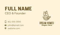Coffee Cup Galleon Business Card Image Preview