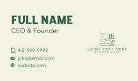 Green Seaside Beach Lake Business Card Image Preview