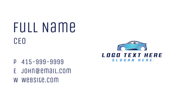 Car Sedan Detailing  Business Card Design Image Preview