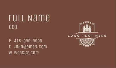 Tree Wood Forest Business Card Image Preview