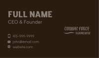 Gothic Wave Wordmark Business Card Image Preview