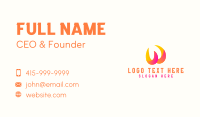 Generic Colorful Letter W Business Card Preview