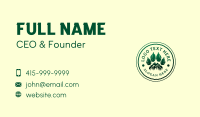 Paw Print Mountain Environment Business Card Preview