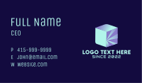 Digital 3D Cube  Business Card Image Preview