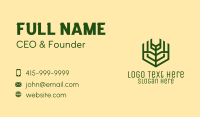 Green Farm Agriculture Business Card Design