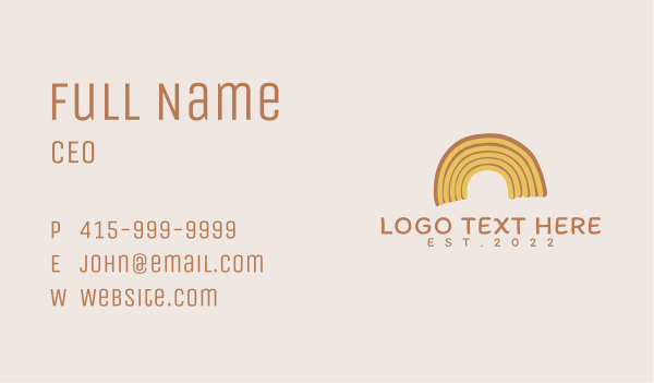 Rainbow Playground Wordmark  Business Card Design Image Preview