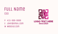 Gradient Circuit Letter Business Card Image Preview