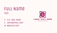 Gradient Circuit Letter Business Card Image Preview