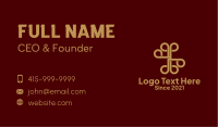 Deluxe Gold Ornament  Business Card Image Preview