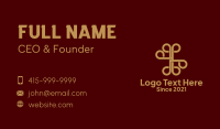 Deluxe Gold Ornament  Business Card Design