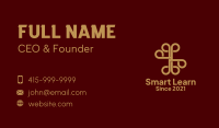 Deluxe Gold Ornament  Business Card Image Preview